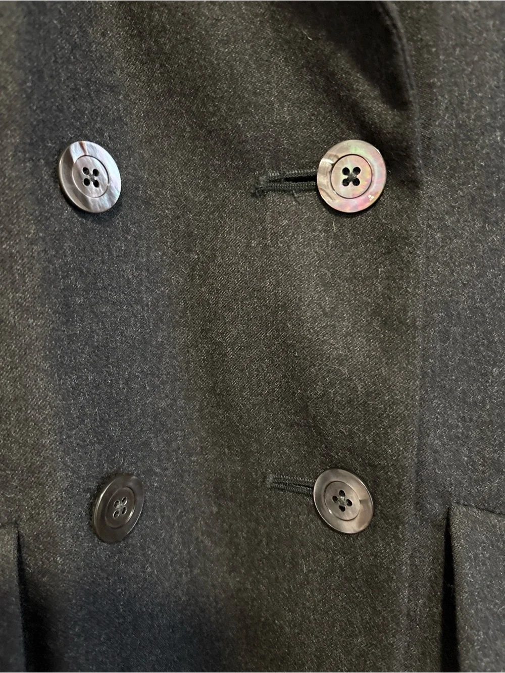 Vintage Aquascutum Made in England Pure Wool Double Breasted Blazer - Picture 3 of 10